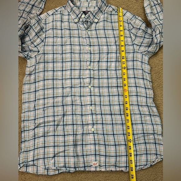 Vineyard Vines Men’s Medium Classic Fit 100% Linen Whale Shirt - Picture 7 of 8